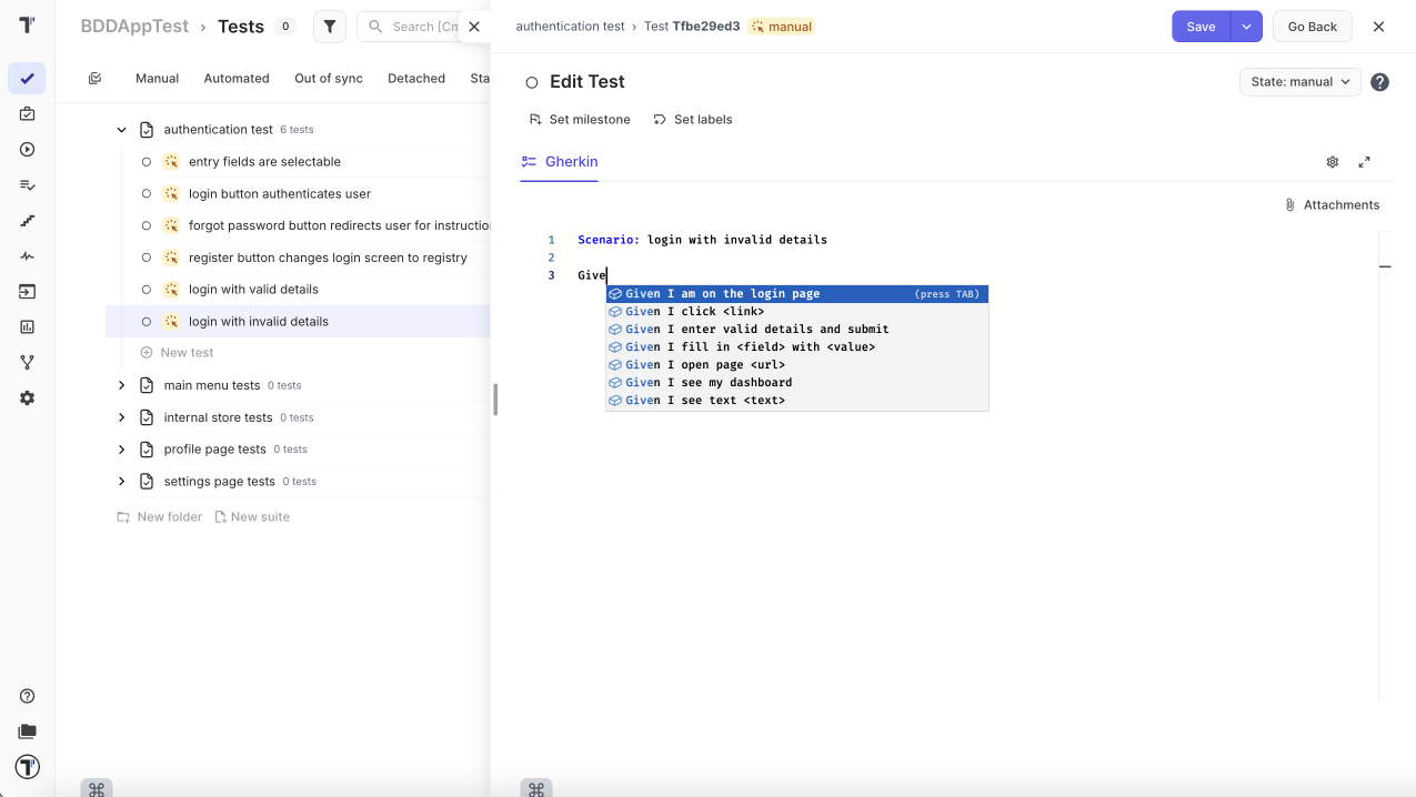 Autocomplete list