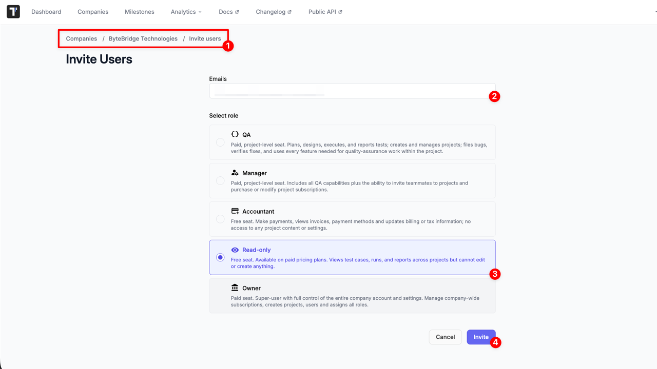 Testomat.io - Read-Only