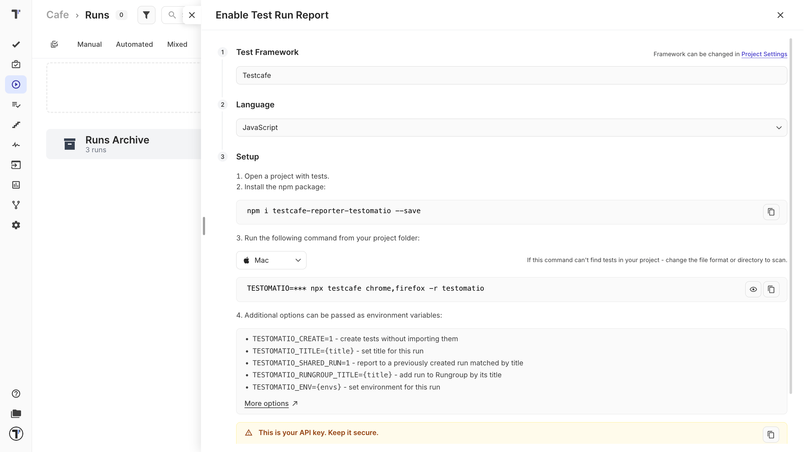 Testomat.io - Choose test automation framework